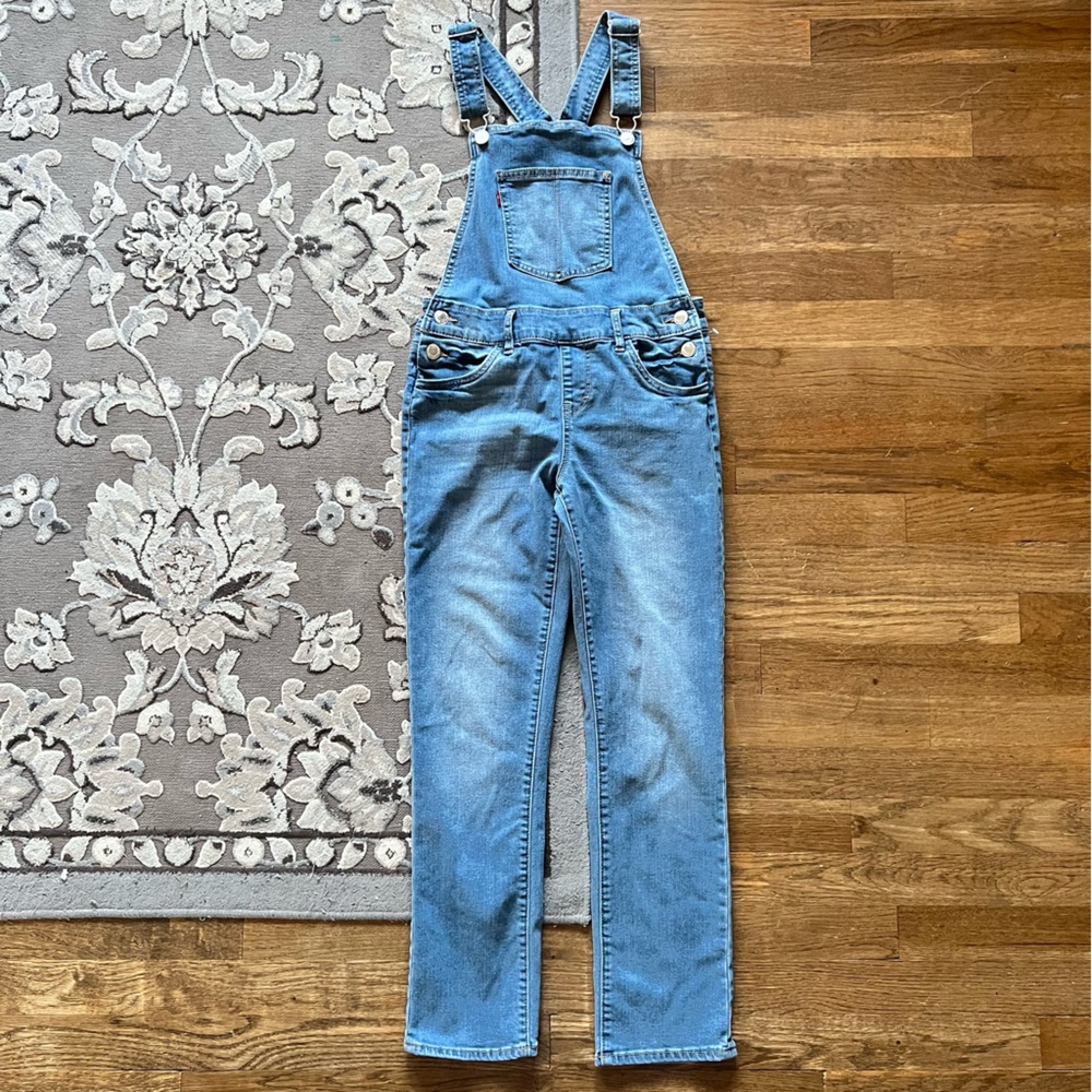 Levi's Kids Blue Denim Overalls Girls Size 12